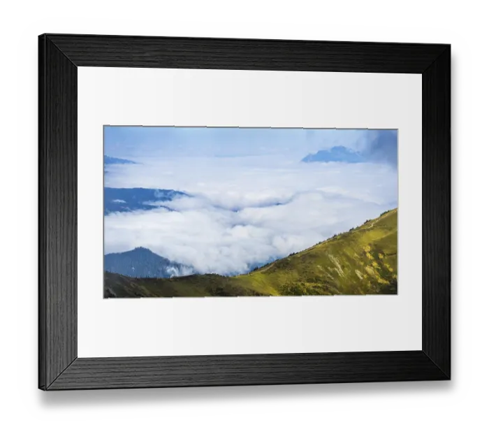 Framed Print : Hiking trail from Fellhorn, 2038m