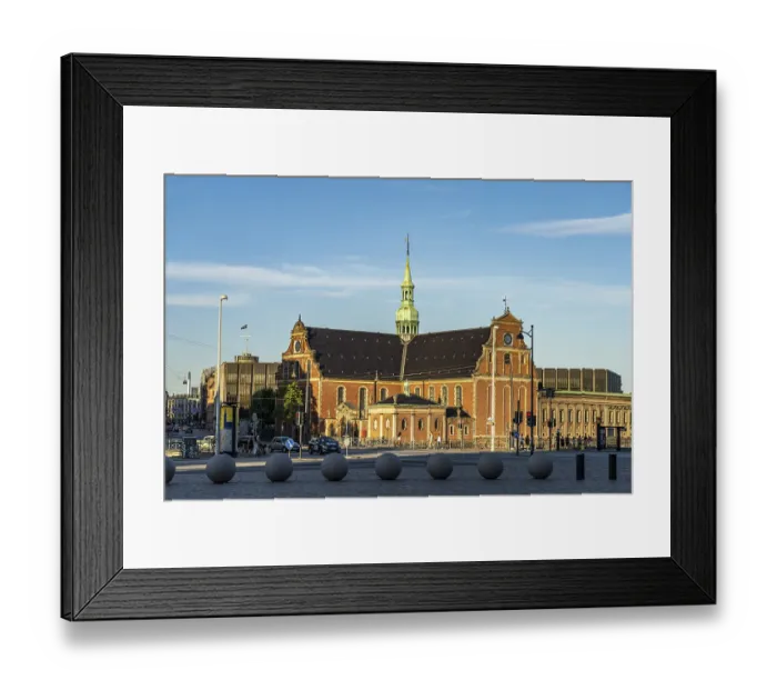 Framed Print : The Evangelical Lutheran Holmens Church in Copenhagen