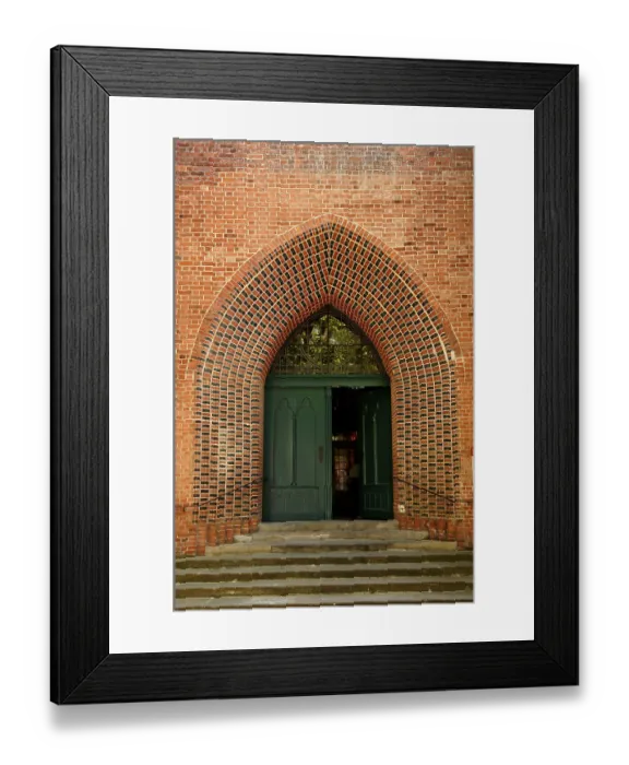 Framed Print : Entrance of the Johannis Church Framed Print : Entrance of the Johannis Church