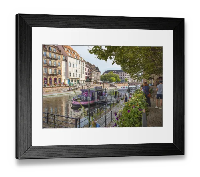 Framed Print : Quai Au Sable of Strasbourg in France