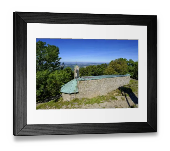 Framed Print : Gangolf Chapel, Milseburg, Kuppenrhoen