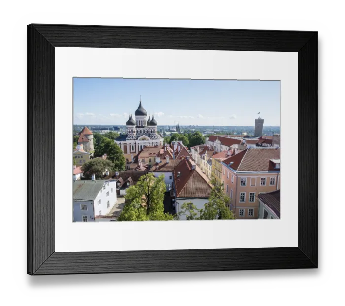 Framed Print : Upper town with Alexander Nevski Cathedral