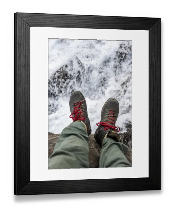 Framed Print : Hiking boots, Austurland, Iceland, Europe Framed Print : Hiking boots, Austurland, Iceland, Europe