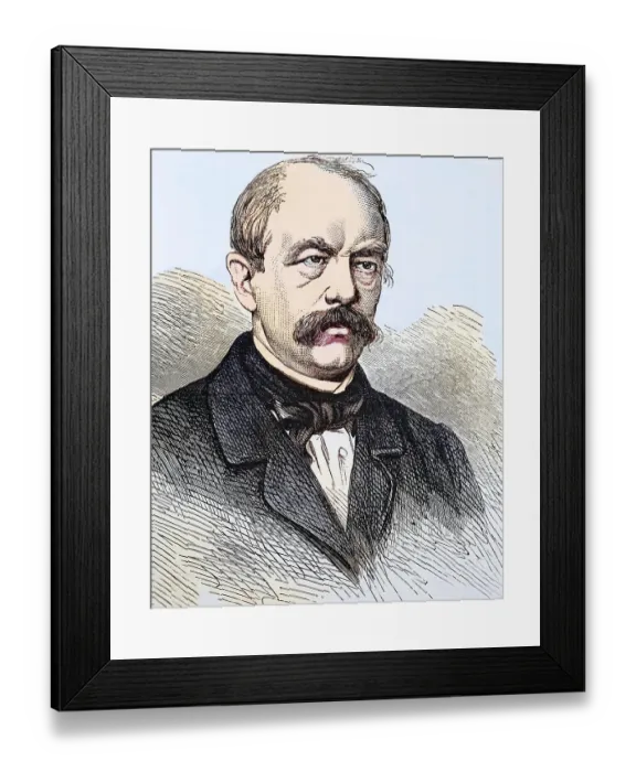 Framed Print : Portrait of Otto Eduard Leopold