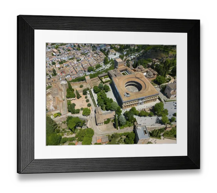 Framed Print : Historic city with striking round building Framed Print : Historic city with striking round building