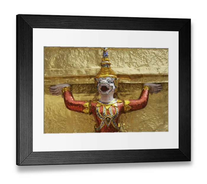 Framed Print : THA Thailand Bangkok Wat Phra Kaeo Temple. |