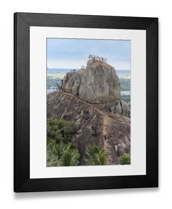 Framed Print : Aradhana Gala Rock, Mihintale, Sri Lanka, Asia