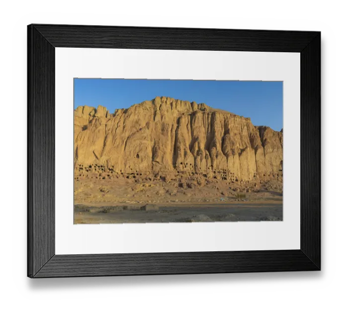Framed Print : The great buddhas in Bamyan, Afghanistan, Asia