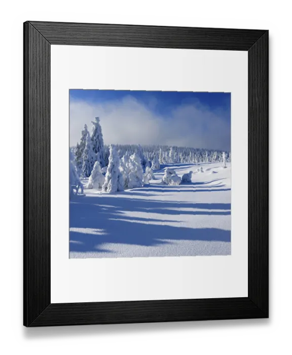 Framed Print : Deep snow-covered untouched winter landscape Framed Print : Deep snow-covered untouched winter landscape