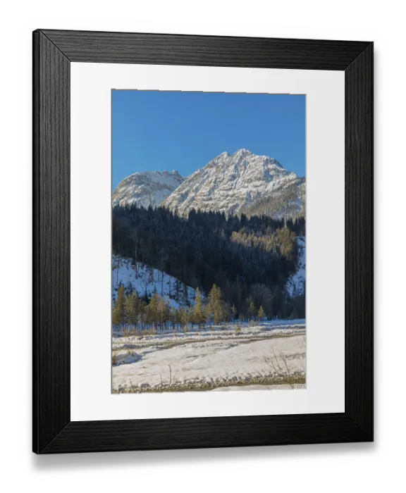 Framed Print : Karwendelmountains in the Eng valley
