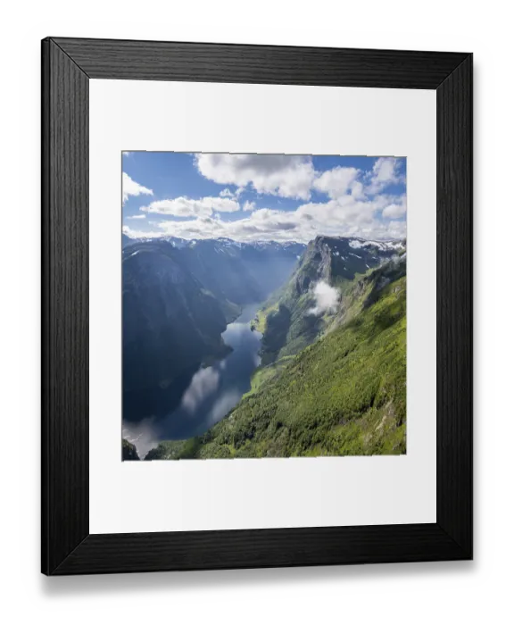Framed Print : View from the top of Breiskrednosi