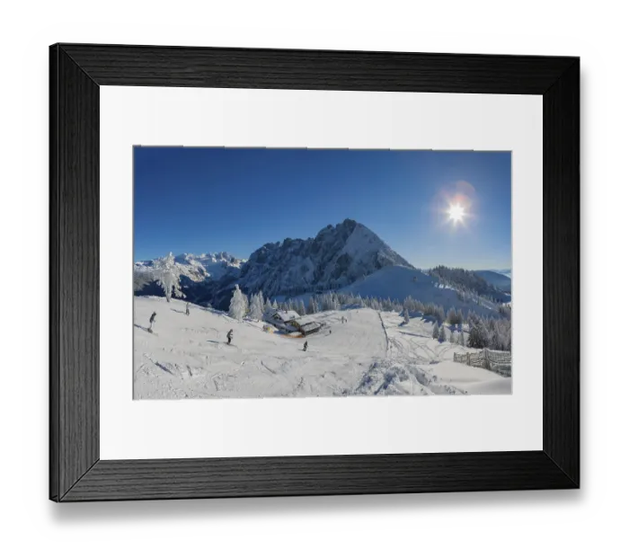 Framed Print : Ski area Dachstein West, Zwieselalm Framed Print : Ski area Dachstein West, Zwieselalm