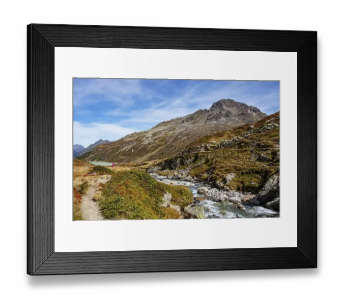 Framed Print : Hiking trail to the Klostertal Framed Print : Hiking trail to the Klostertal