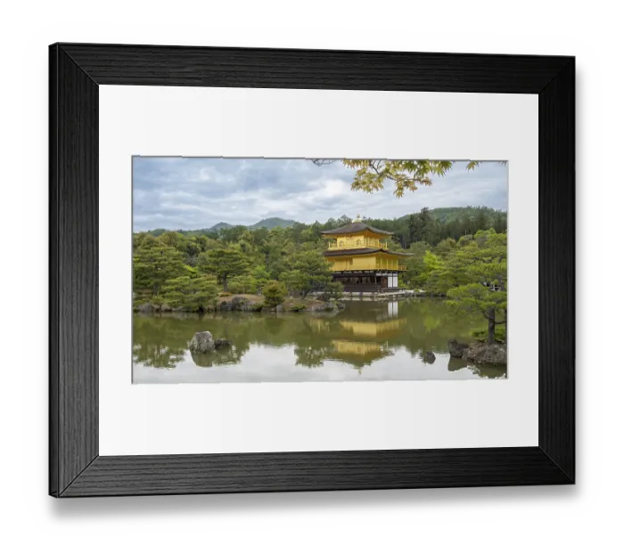 Framed Print : Kinkaku-ji, Temple of the Golden Pavilion