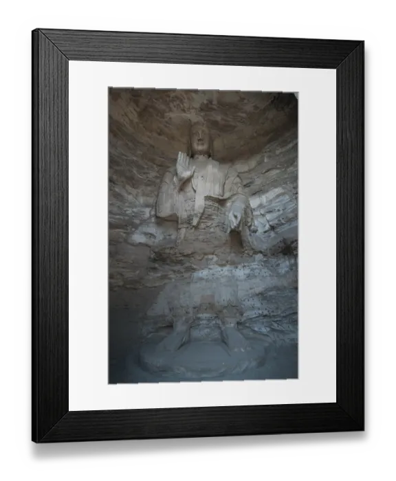 Framed Print : Yungang Grottoes, early Buddhist cave temples