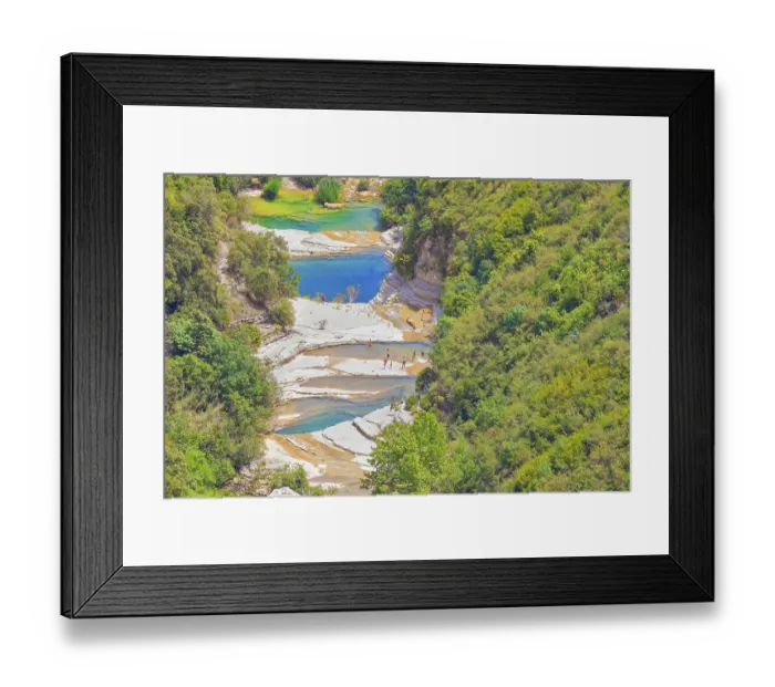 Framed Print : Avola lakes, high angle view, Avola Framed Print : Avola lakes, high angle view, Avola