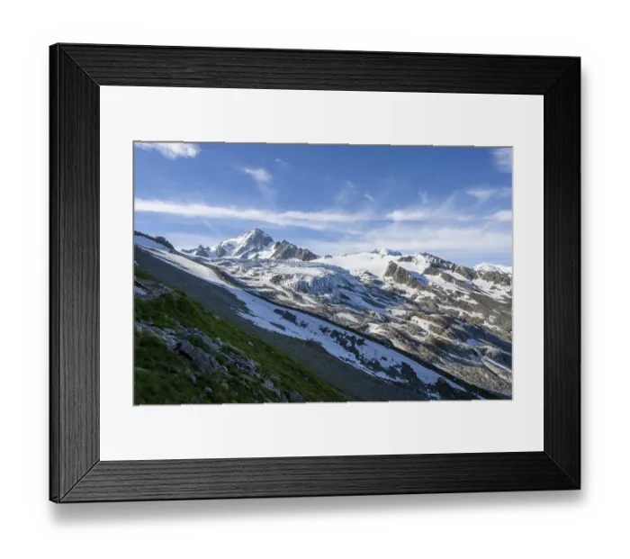 Framed Print : High alpine mountain landscape