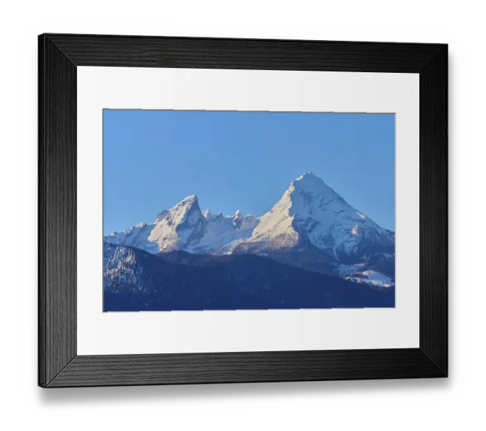 Framed Print : Watzmann massif at sunrise in winter