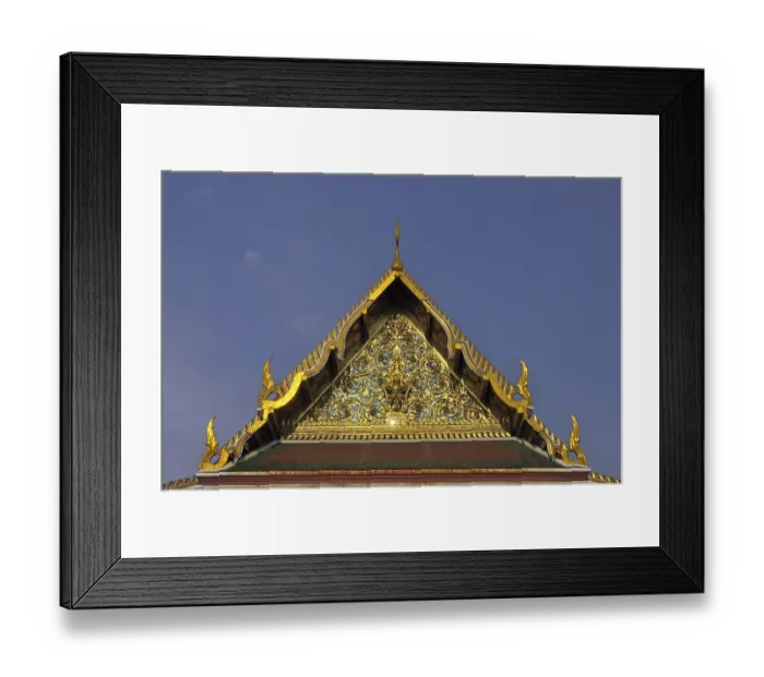 Framed Print : Pediment with Garuda and Nagas