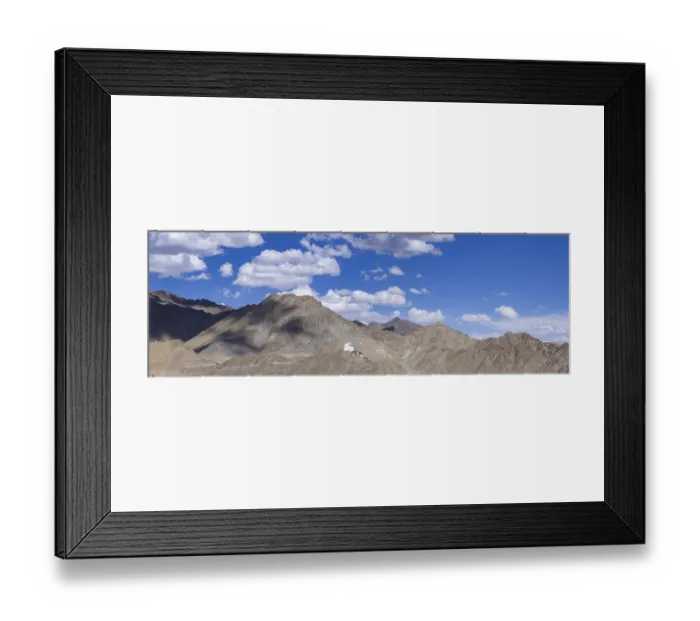 Framed Print : Namgyal Tsemo Gompa Monastery on Tsenmo Hill