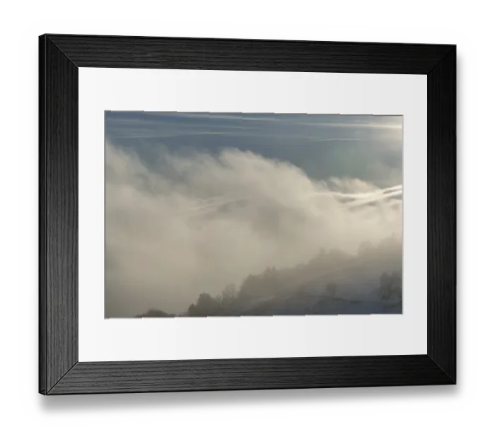 Framed Print : Cloud sea in the mountain in winter. France