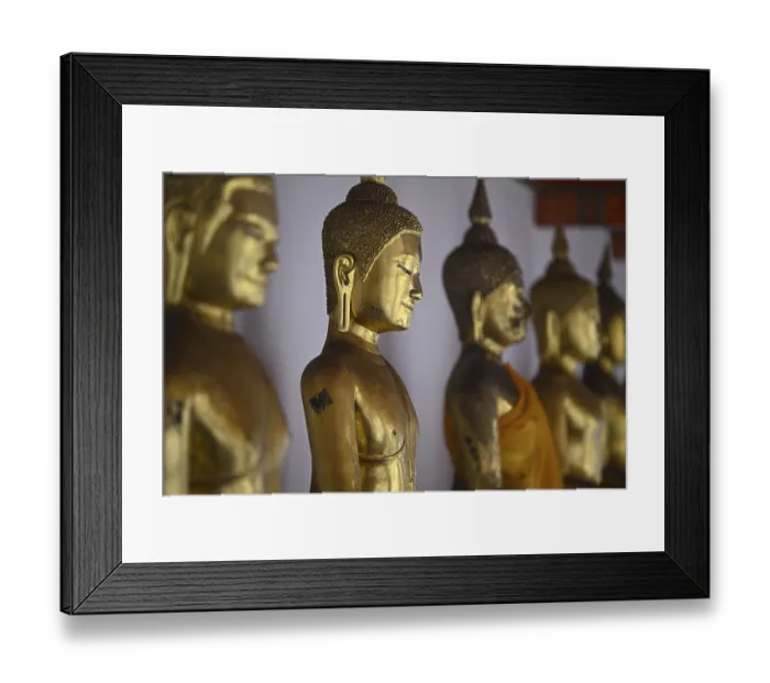 Framed Print : Gilded Buddha statues in Wat Pho Framed Print : Gilded Buddha statues in Wat Pho