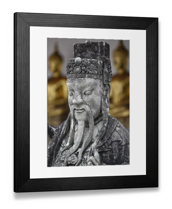 Framed Print : Stone statue of a Chinese warrior Framed Print : Stone statue of a Chinese warrior