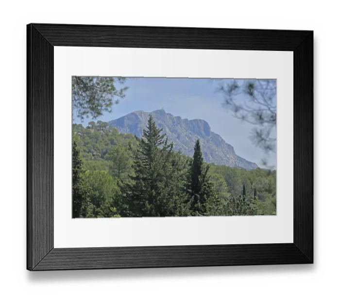 Framed Print : Summit Croix de Provence 946m, mountains
