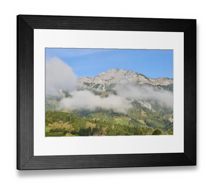 Framed Print : Mountains in autumn colours, Berchtesgaden Alps