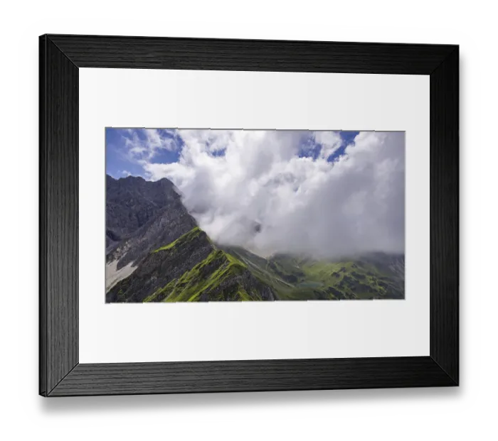 Framed Print : Nebelhorn, 2224m, Allgaeu Alps