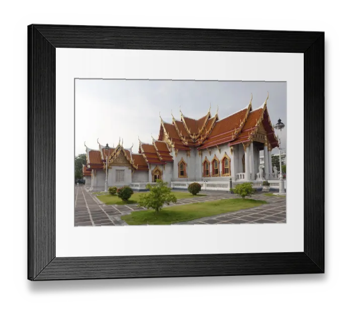 Framed Print : Wat Benchamabophit, the marble temple