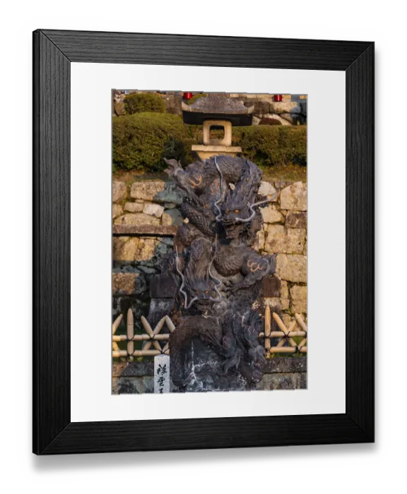 Framed Print : Twin Dragon Statue, Kiyomizu-dera Temple Framed Print : Twin Dragon Statue, Kiyomizu-dera Temple