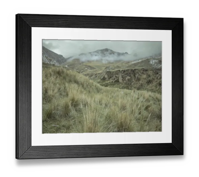 Framed Print : Landscape in the Andean highlands Framed Print : Landscape in the Andean highlands