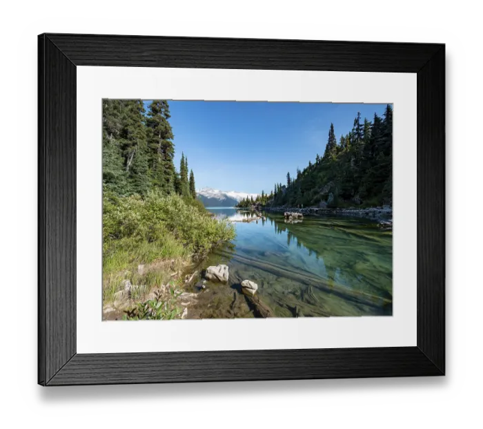 Framed Print : Garibaldi Lake, mountains reflected in turquoise glacial lake Framed Print : Garibaldi Lake, mountains reflected in turquoise glacial lake