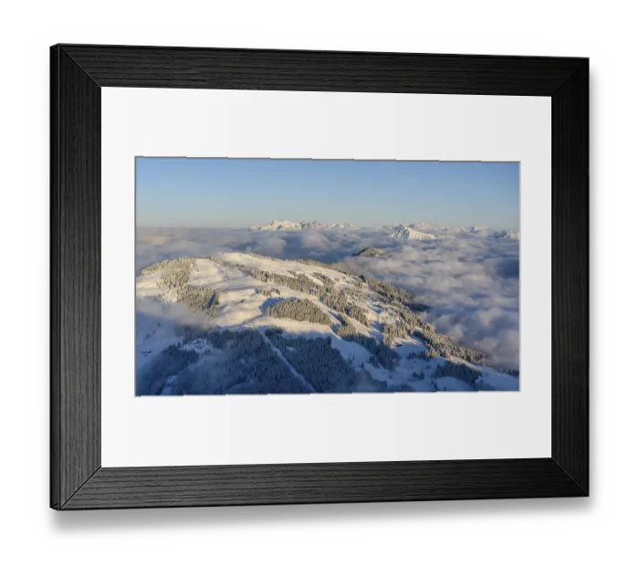Framed Print : View from the Hohe Salve, Kitzbuehler Horn and Loferer Steinberge