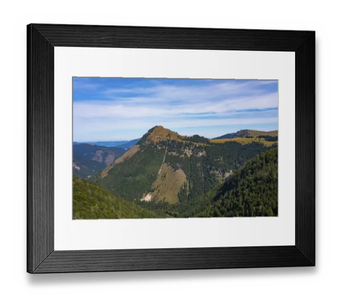 Framed Print : Drone shot, view over the Postalm with Wieslerhorn