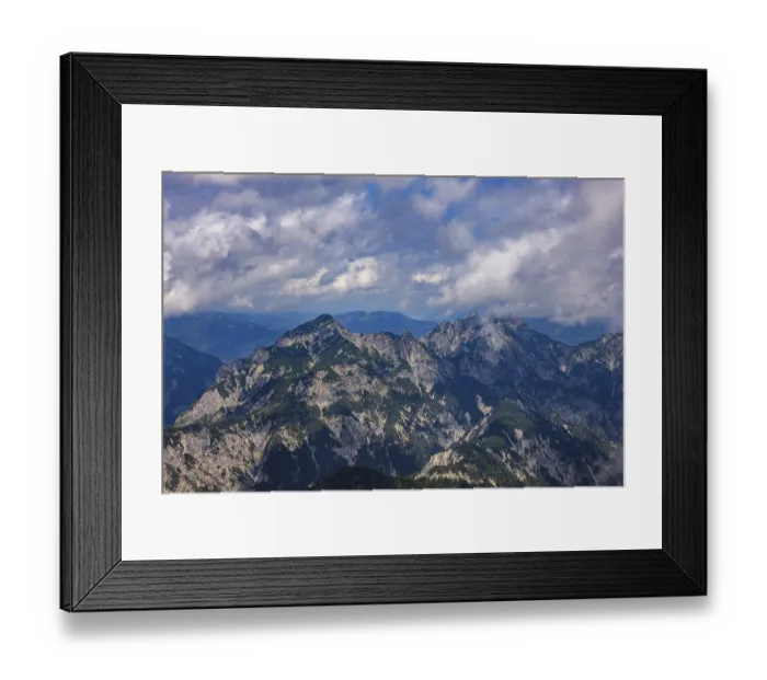 Framed Print : View from Gamsfeld to Rinnkogel and Rettenkogel