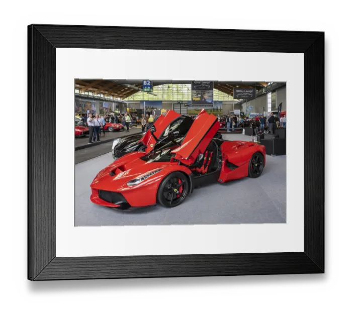 Framed Print : Super sports car La Ferrari with hybrid drive