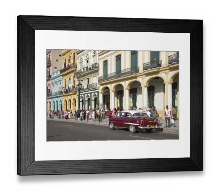 Framed Print : Old 1950s vintage American car Framed Print : Old 1950s vintage American car
