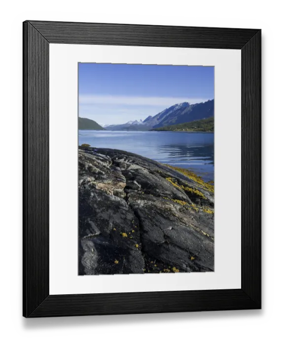 Framed Print : Rock formation in the Skjabergbukta bay Framed Print : Rock formation in the Skjabergbukta bay