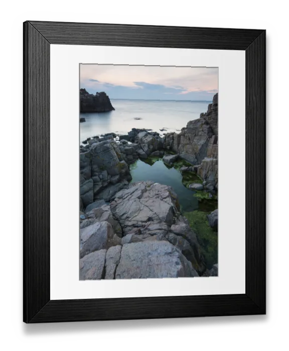 Framed Print : Evening mood, Hovs Hallar coastline Framed Print : Evening mood, Hovs Hallar coastline
