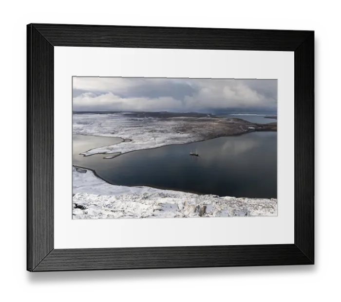 Framed Print : Barkentine Antigua anchors, Snaddvika Framed Print : Barkentine Antigua anchors, Snaddvika