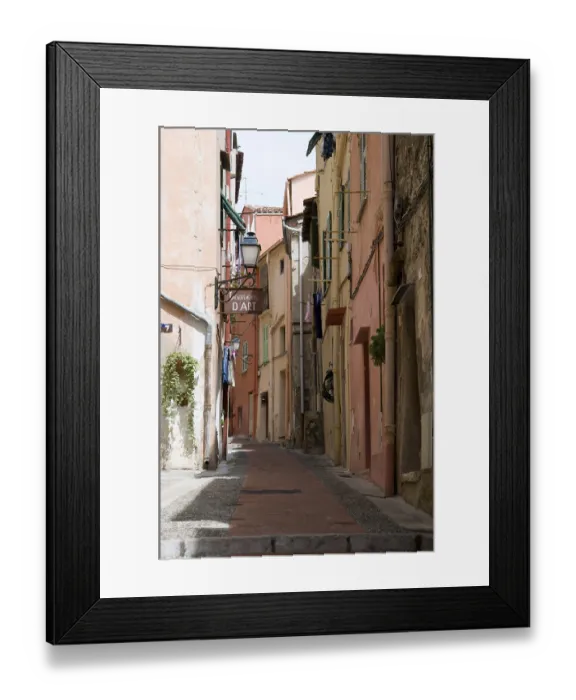 Framed Print : Alley in the historic centre, Menton Framed Print : Alley in the historic centre, Menton