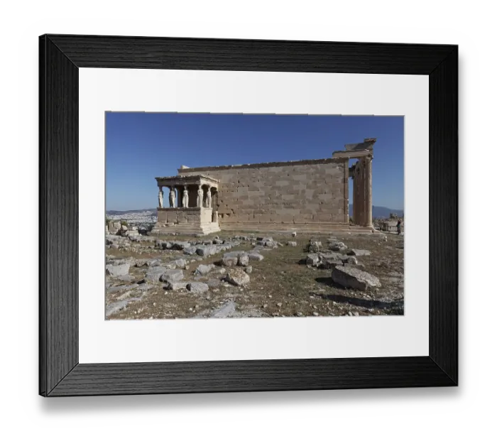 Framed Print : Erechteion, Koren Hall with caryatids