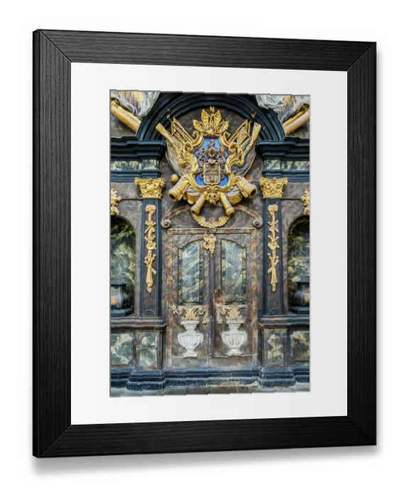 Framed Print : Interior photo, St Mary's Church in the old town of Stralsund