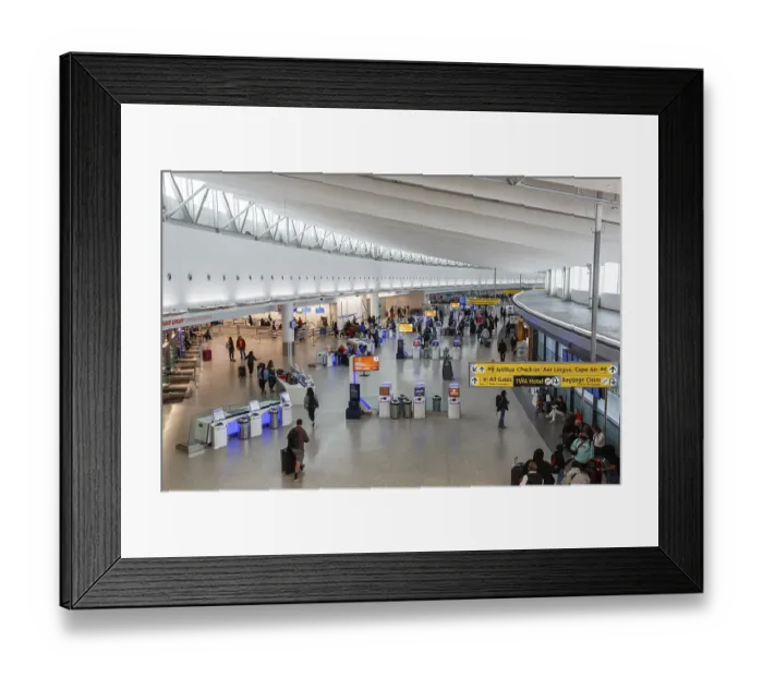 Framed Print : Terminal 5 of New York John F Kennedy Airport (JFK) in New York Framed Print : Terminal 5 of New York John F Kennedy Airport (JFK) in New York