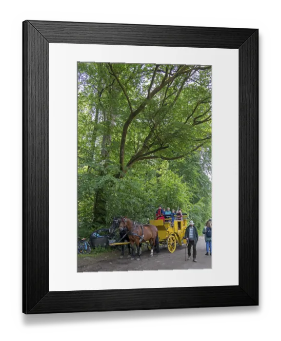 Framed Print : Postillion, passengers, stagecoach Framed Print : Postillion, passengers, stagecoach