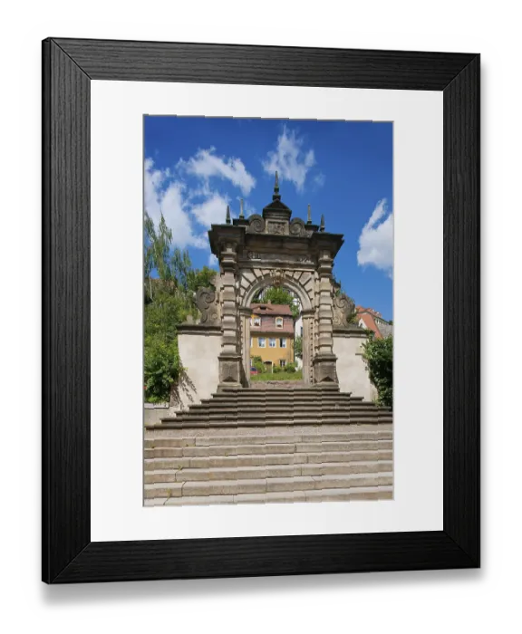 Framed Print : Meissen clothmaker's gate Meissen clothmaker's gate