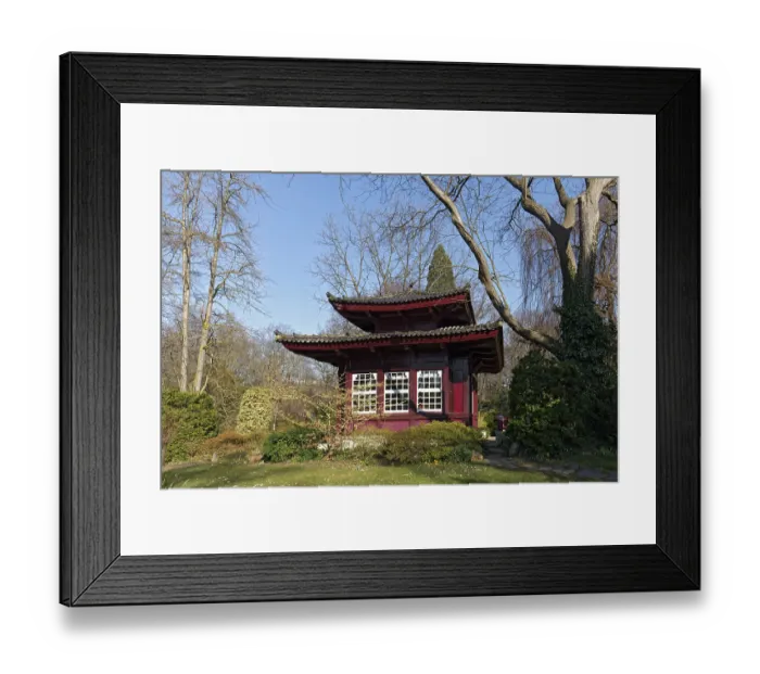 Framed Print : Japanese Garden Leverkusen, Carl-Duisberg-Park