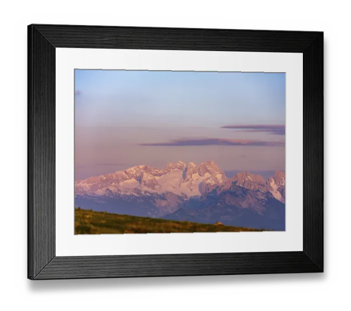 Framed Print : Glaciated massif of the Hohes Dachstein in the evening light Framed Print : Glaciated massif of the Hohes Dachstein in the evening light
